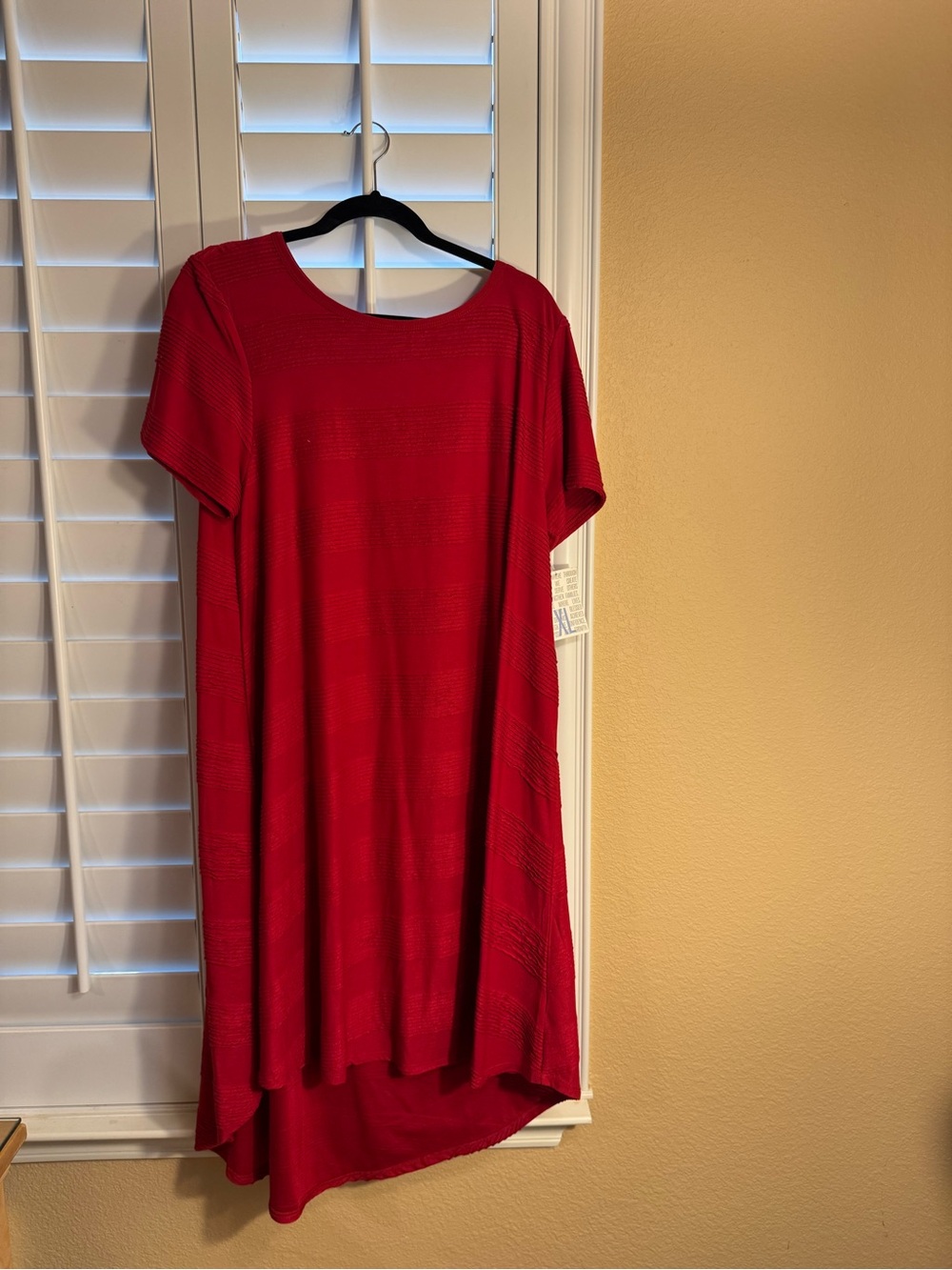 LuLaRoe Red Swing Dress Carly